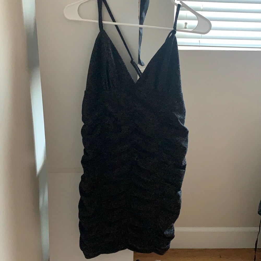 Black sparkly dress with tags